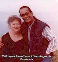 It's 2005 and here is Joyce Russell and Al Harrington in California